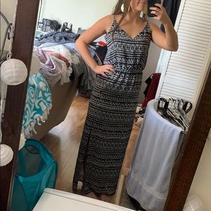 Aztec Print Maxi Dress
